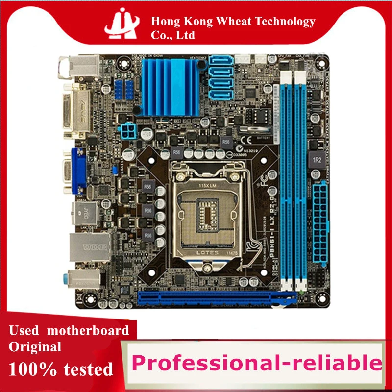 

Intel H61 P8H61-I LX R2.0 motherboard Used original LGA 1155 LGA1155 DDR3 16GB USB2.0 SATA2 Desktop Mainboard