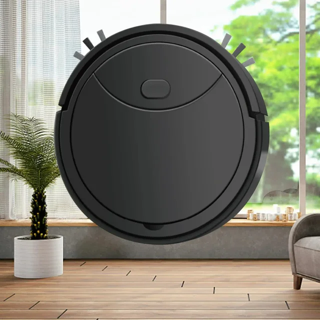 Robot Vacuum Cleaner  Sweeper 90 Mins Runtime Strong Suction Quiet 3 in 1 Robotic Vacuum  Tile Floor 2