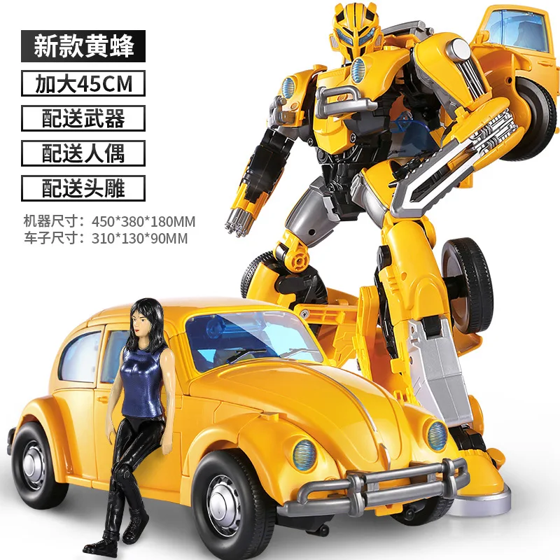 thumbnail image 1 of Figuras de acción coleccionables de Bumblebee Transformers Child Super Large Optimus Prime Robot Child Autobot Modelo Juguete Regalo Adornos, 1 of 5