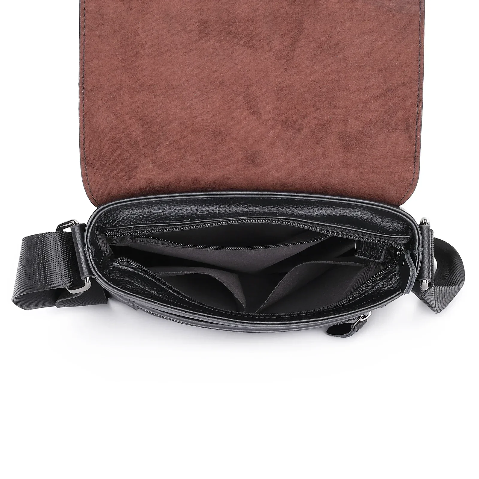 204 New Fashion Alligator Cow Genuine Leather Men Crossbody Bag Casual Business Men's Messenger Luxury Shoulder Handbags Bags