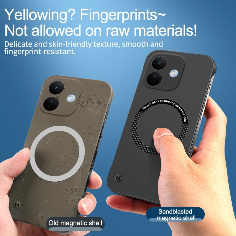 Ultra-Thin Frameless Magnetic Hard Case - Sleek PC Back Cover
