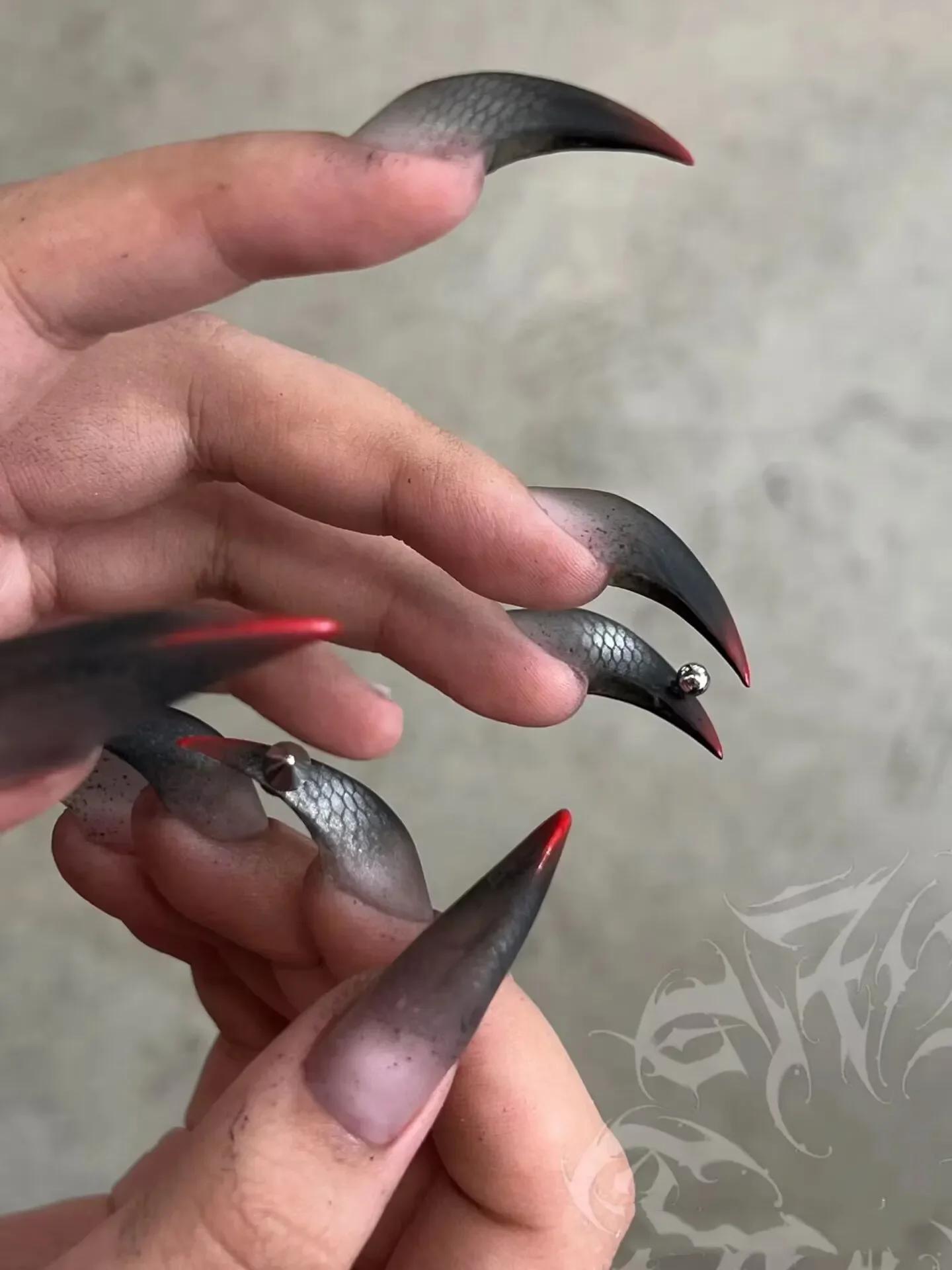1Pc Dragon Claw 3D Acrylic Mold Nail Art Decorations  DIY Silicone Nail Templates Nail Mold 6