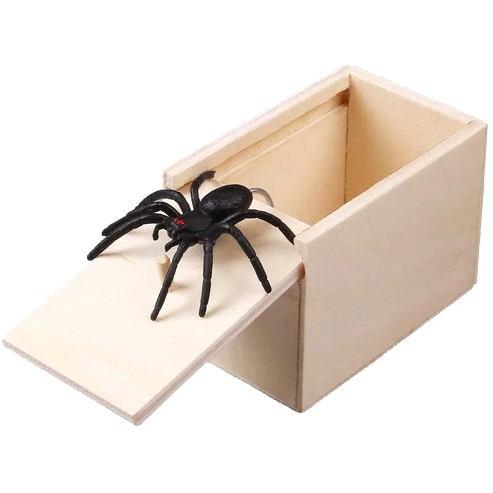 Funny Scare Wooden Box Prank toys Hidden In Interesting Trick Joke Props For Surprising