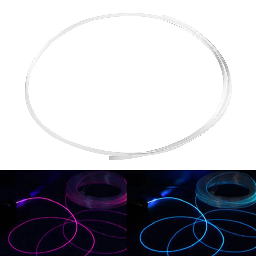 Enhance Your For Car LED Lights with this Bright and Energy Efficient 1 5mm Side Glow Optic Fiber Cable PMMA Material