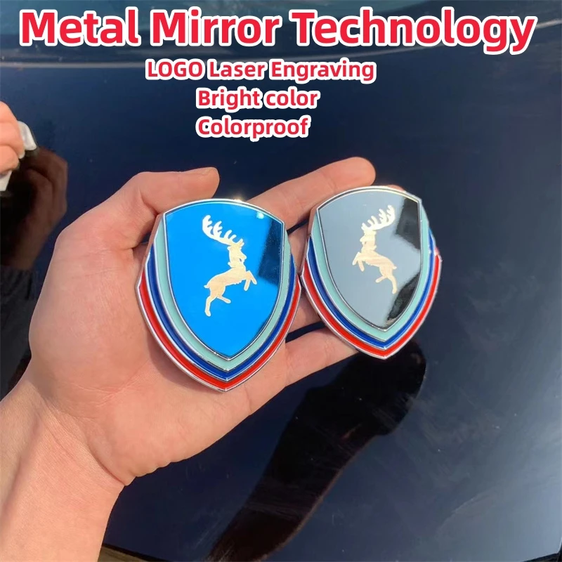 Adhesivo de metal para coche Ferrari, calcomanía autoadhesiva 3D, emblema 3D, calcomanías de protección exterior, accesorios decorativos, dorado-B Adhesivo de metal para coche Ferrari, calcomanía autoadhesiva 3D, emblema 3D, calcomanías de protección exterior, accesorios decorativos, dorado-B