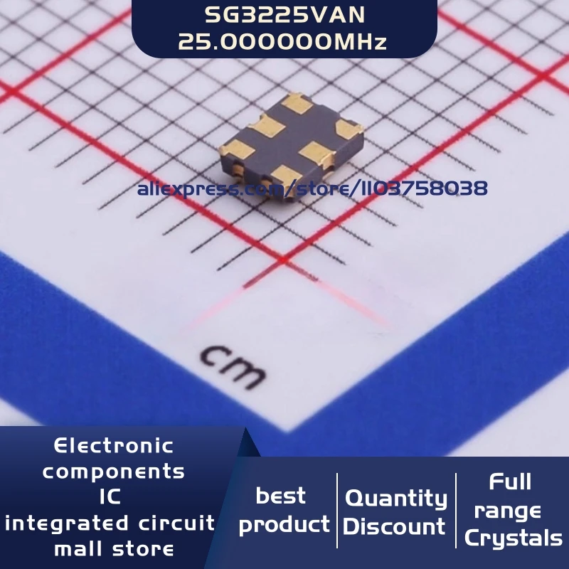 10 개/몫 X1G0042410128 SG3225VAN 25.000000MHz KJGB 25MHZ cmos 크리스탈 발진기 공진기 6SMD 재고 있음