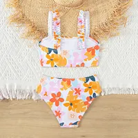 Swimwear Girls 8 10 Kids Girl's Floral Print 2 Piece Swimsuit Swimwear Bathing Suit Cute Bikini Kids Baby Girl Swimwear Penguin 2