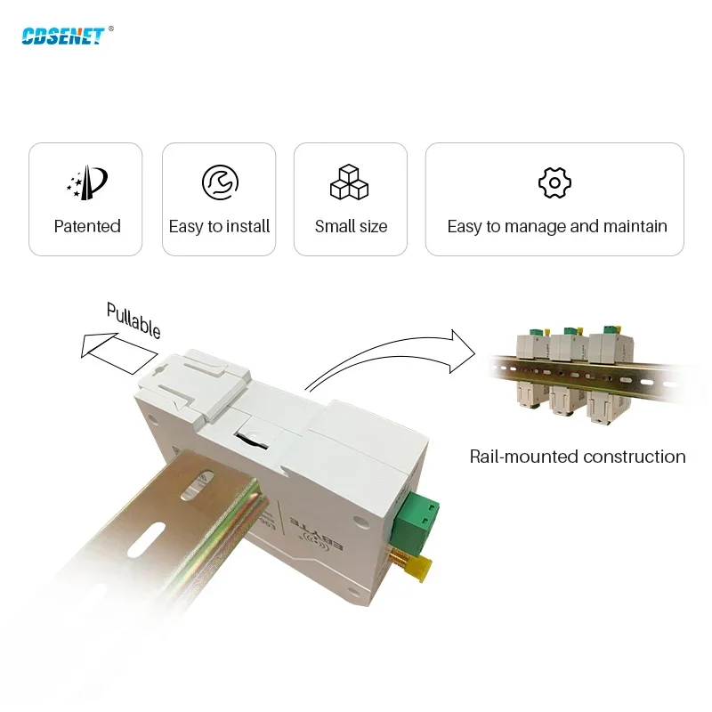 868MHz 915MHz SX1268 Lora Wireless Data Transmission Station CDSENET E95-DTU(900SL22-485) RS485 22dbm 5KM Modbus Relay Network wireless module