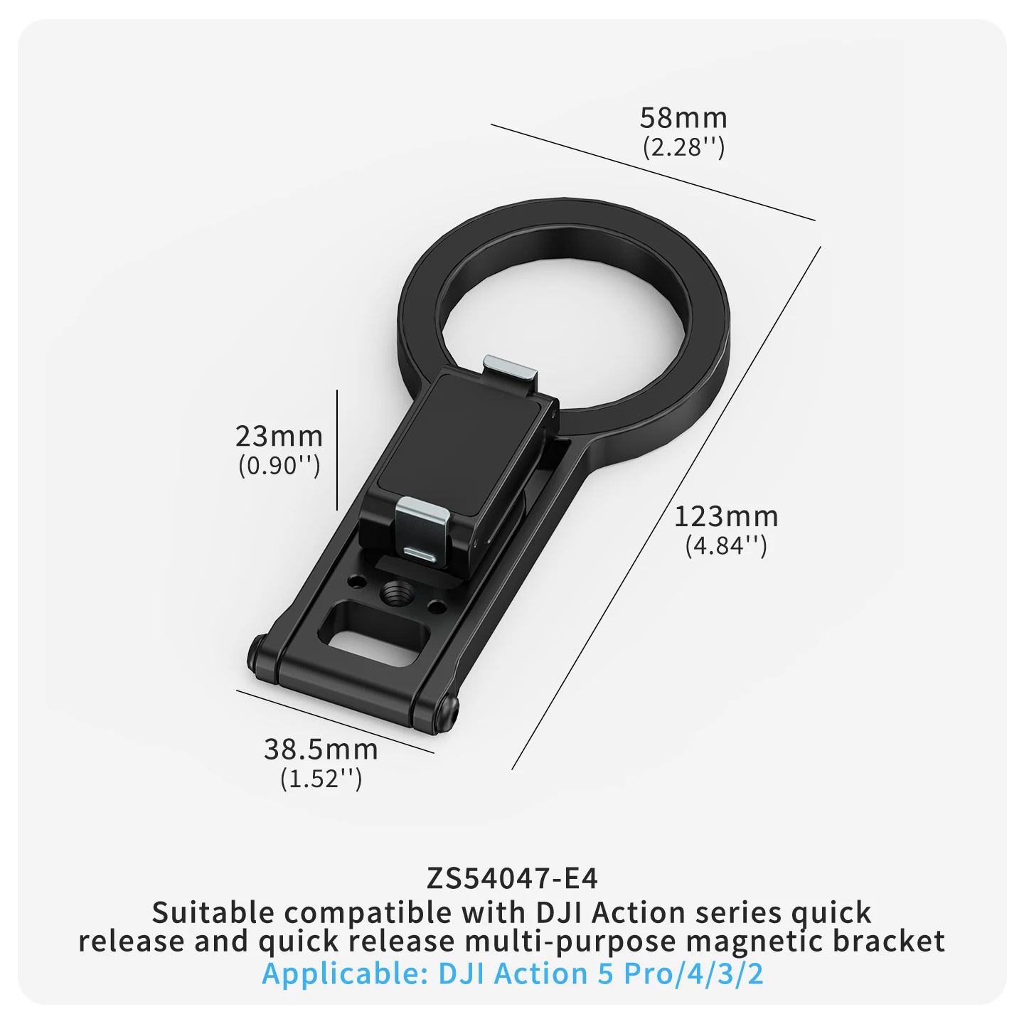 Doppelseitige Magnetische Halterung 1/4 Stativadapter für GoPro DJI Action Insta360 Go X5 Kamera für iPhone Huawei Schnellwechsel-Halterung – Detail 19