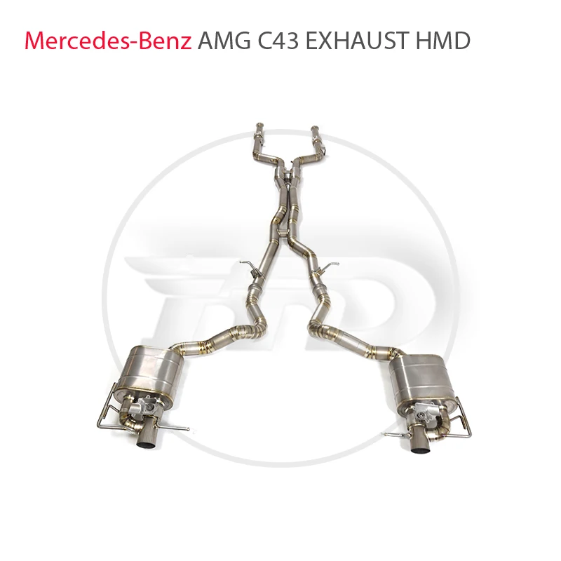 

HMD Titanium Alloy Exhaust System Performance Catback For Mercedes Benz AMG C43 W205 Valve Muffler OEM Control