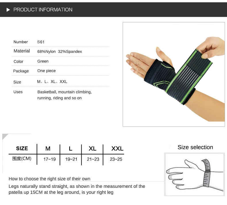 Wrist Bandage 1PC 3d Pressurized Elastic Support Strap Wraps Hand Palm Support Wristbands Wrist Compression Pad Wrist Brace Wrist Guard Wrist Support Band Wrist Straps Wrist Support Elastic Bandage Support