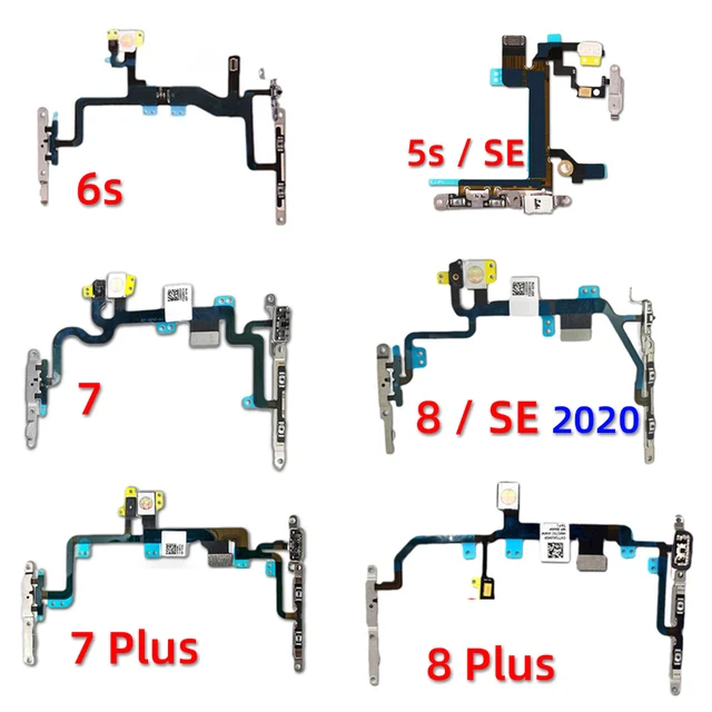 Original Mute ; Volume Power Buttons key Switch Flex Cable: A Convenient Solution for iPhone Repairs