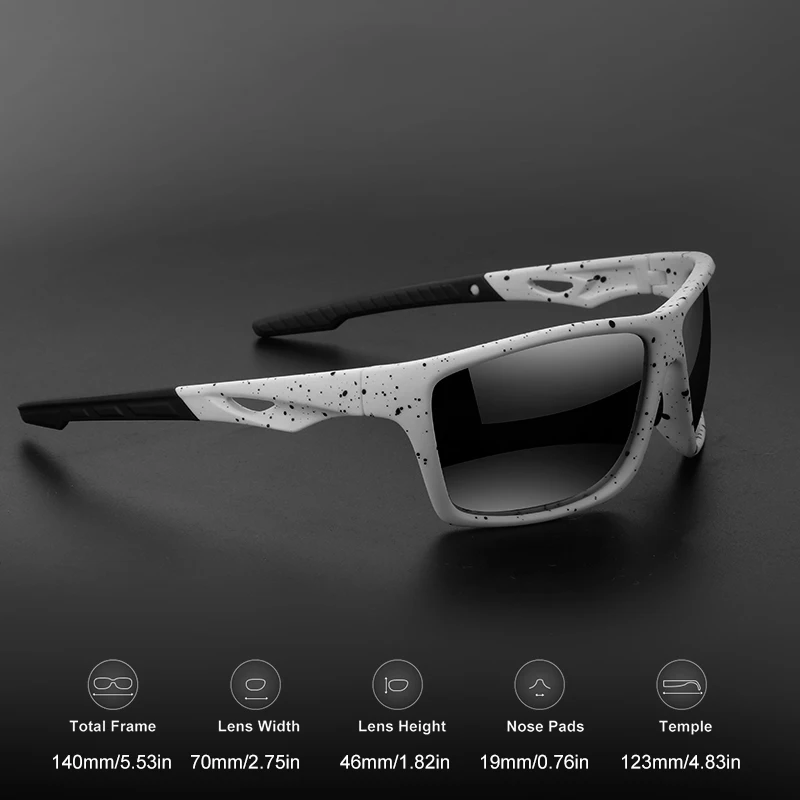 Vintage Polarized Shield Lens Sports Sunglasses - Unisex, Durable UV400 Protection, Wide Fit