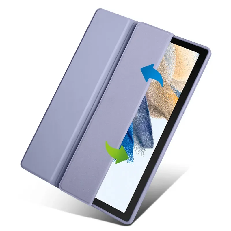 Voltar Capa Magnética para Samsung Tablet Pen Holder Case Transparente para Galaxy Tab a8 a sm X200 - Imagem 3