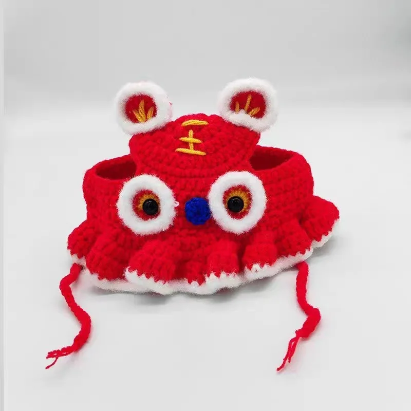 Pet Hat Cat Puppy Kittens Knitted Party Photo Shoot Props Decoration Autumn Winter
