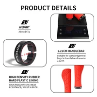BUCKLOS poignées de guidon de vélo poignées de vélo ergonomiques poignée de vélo verrouillable en caoutchouc poignée de vélo antidérapante couverture pièces de vélo 4