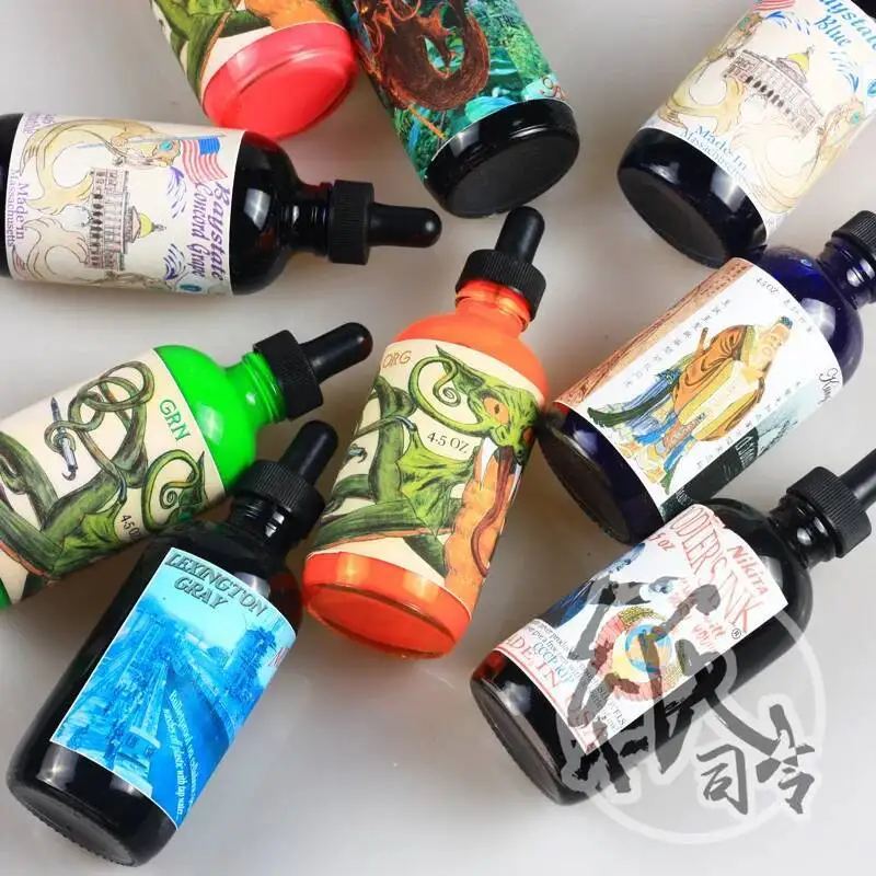 영원한 블랙 북극곰 브라운 니키타 렉싱턴 그레이 초대형 병 시리즈, 4.5oz 펜 잉크