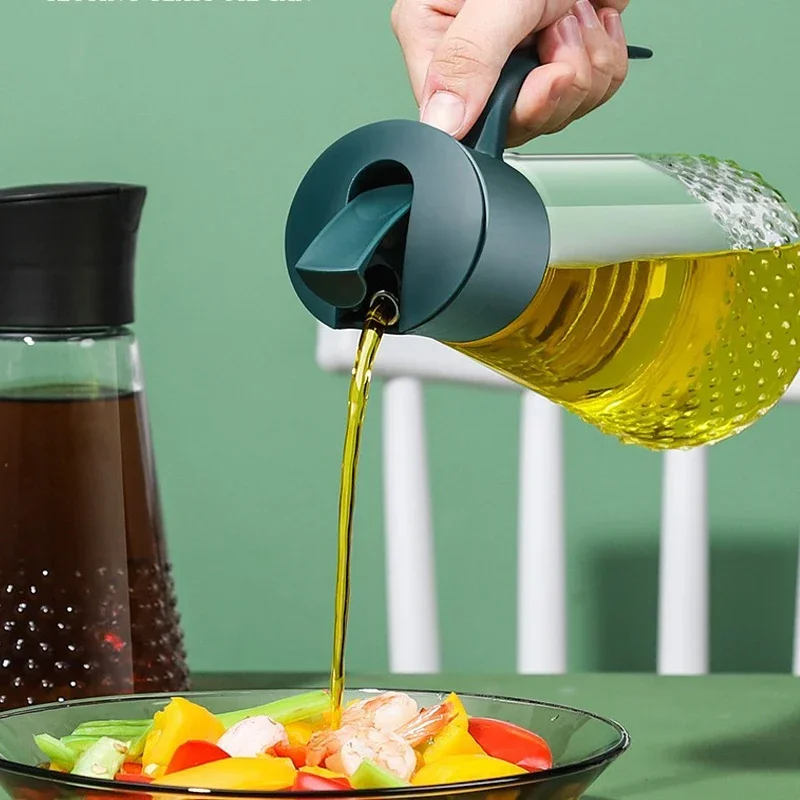 Glass Oil Dispenser Bottle with Leak-proof Design