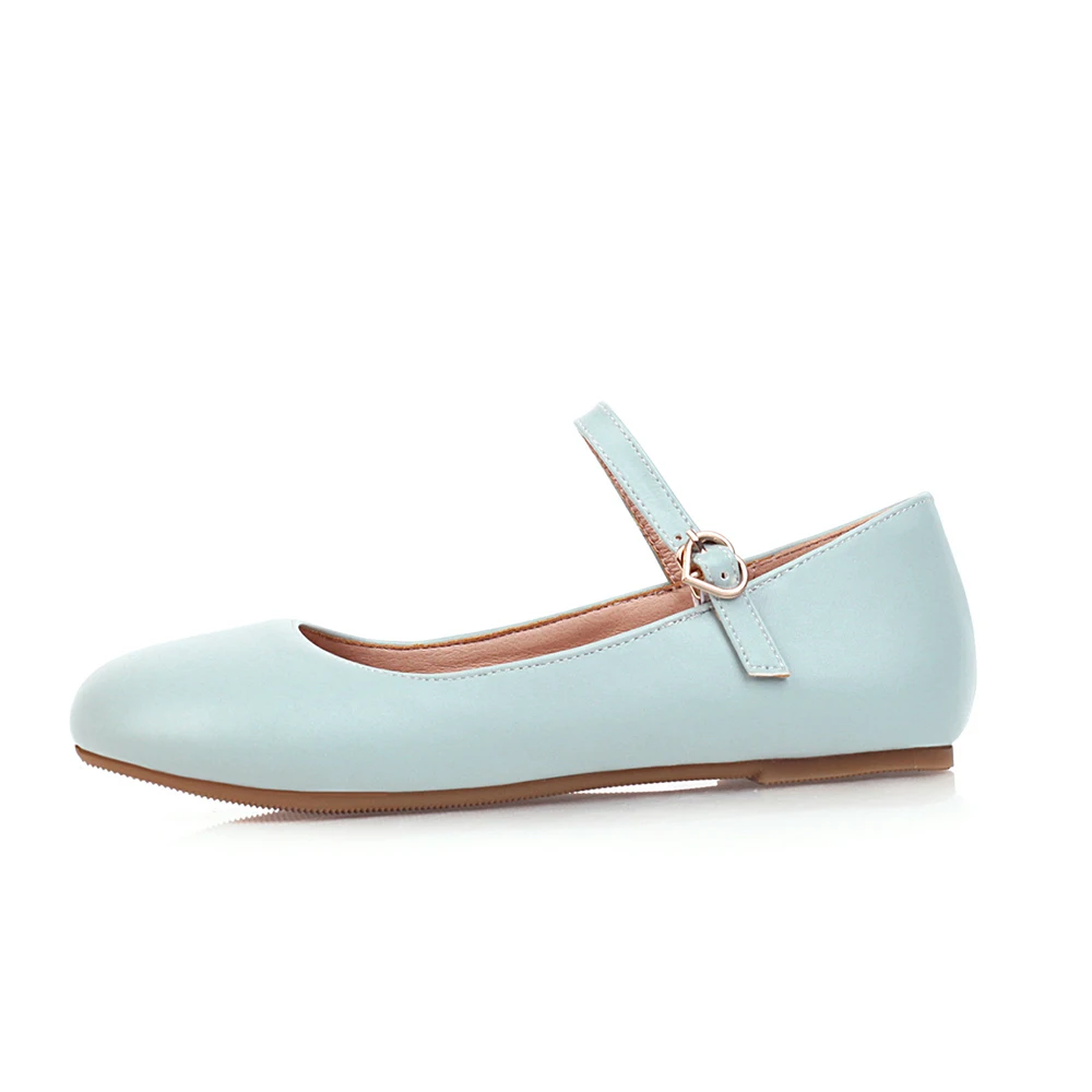 Women loafers Women Flat Mary Janes Classic Round Toe Ballet Shoes Fashion Round Toe Buckle Breathable Ladies Boat Footwear