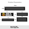 LED Display Screen APP Control Programmable Soft Flexible Digital Display Panels USB Powered LED Matrix Pixel Panel Super Bright 6