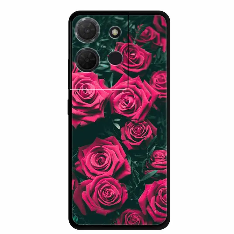 Stylish Black Marble Silicone Phone Cover - Fashionable and Protective TPU Shell