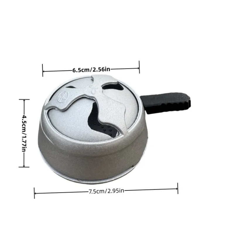 Silver Hookah Charcoal Holder Provost Heater Shisha Bowl Hookah Bowls Narguile Shisha Accessories Chicha Bar