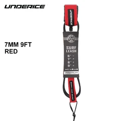 Premium Surfboard Leash: Durable TPU, Stainless Swivels, (7mm 9ft red)