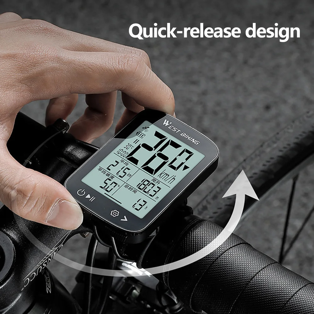 Waterproof Mountain Bicycle Smart GPS Bike Cycling Computer  Wireless Cycling Speedometer and Odometer Riding Equipment