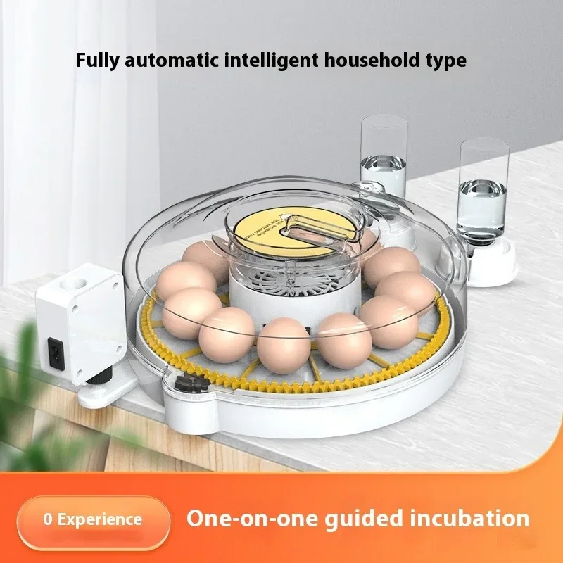 Egg Incubator with Automatic Flipping Function, Temperature and Humidity Digital Control, Supporting 8 Eggs US Plug Cooking Tool
