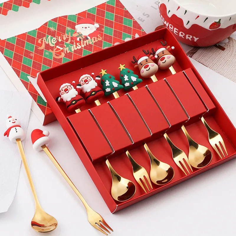 NewYear2024ChristmasSpoonForkChristmasDecorationforHome