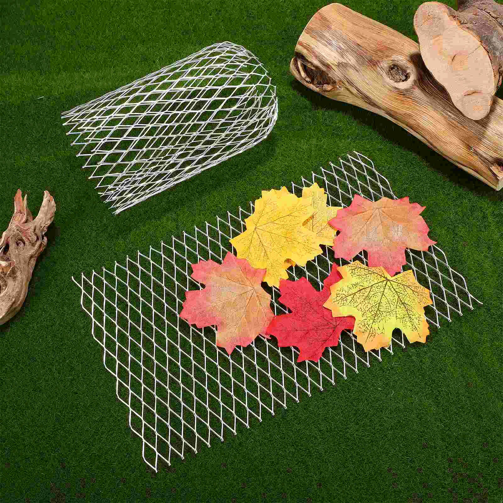 6 Pcs Gutter Downspout Protectors Guard Filter Mesh Strainer Metal Aluminum Plate Drain Cover