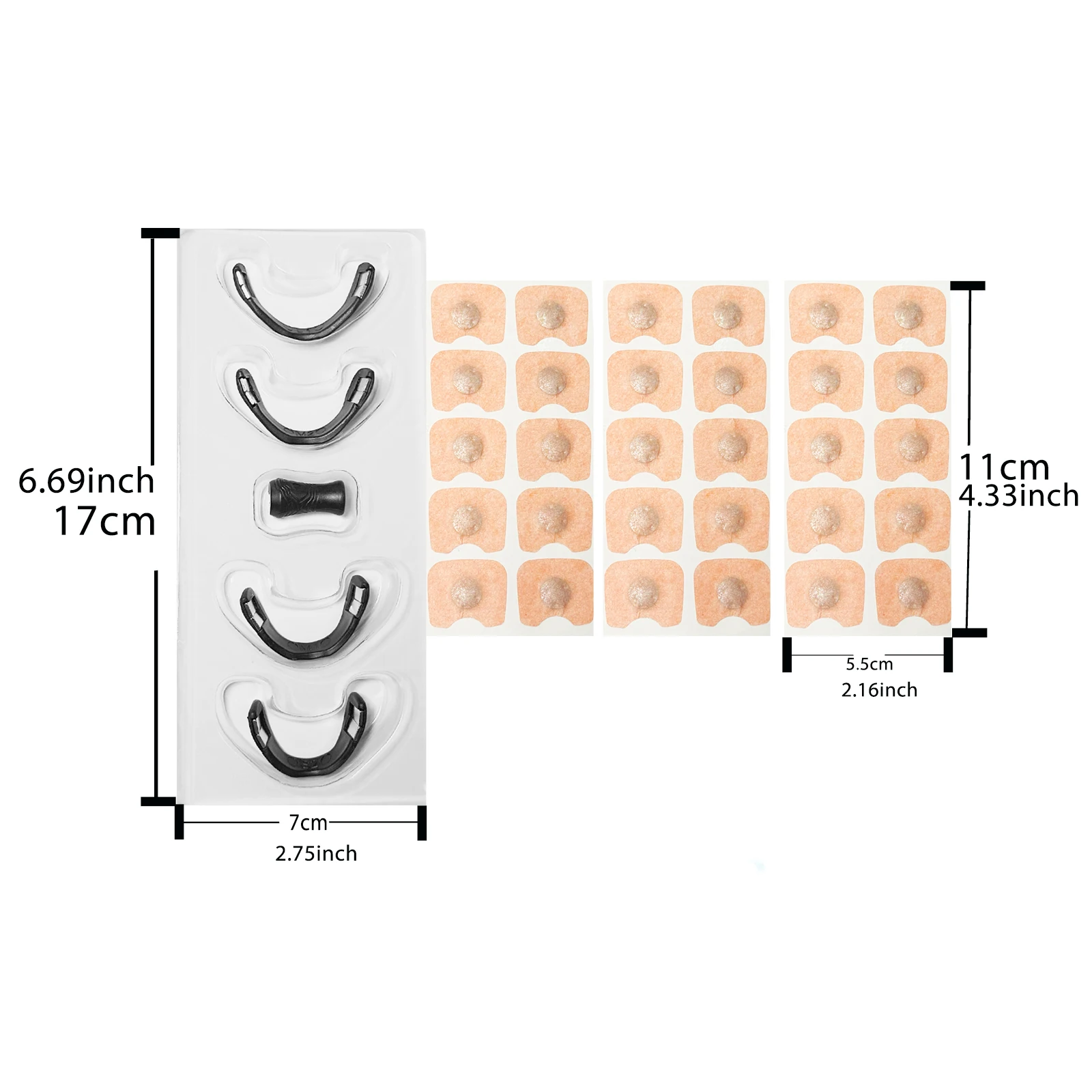30Days Nasal breathing dilators Magnetic Nasal Strips Increase Air Improve Sleep Quality Reduce Snoring