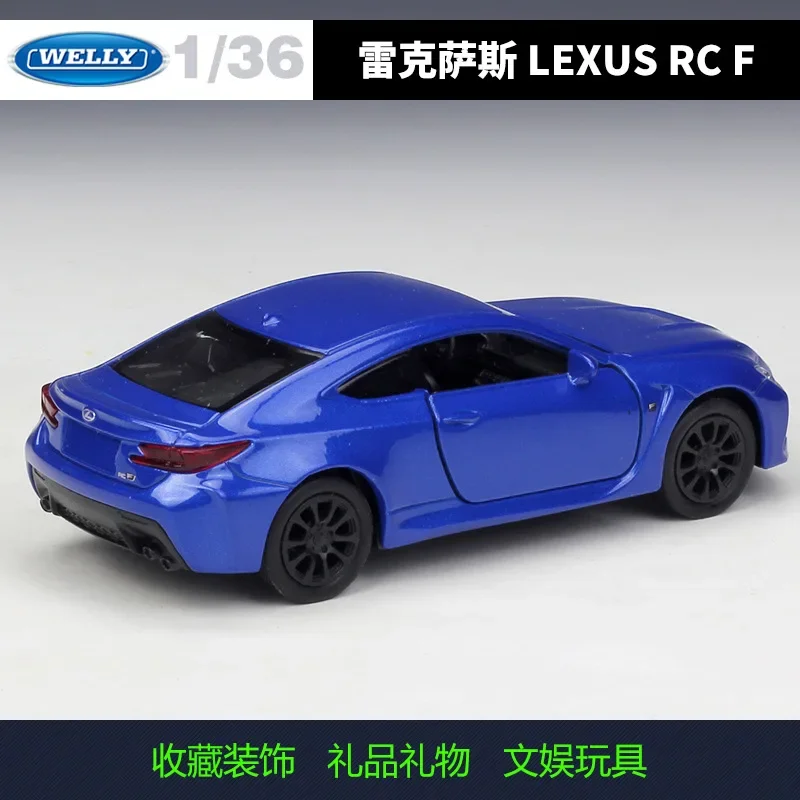 WELLY 1:36 LEXUS RC F High Simulation Diecast Car Metal Alloy Model Car Toys for Children Gift Collection B172 4