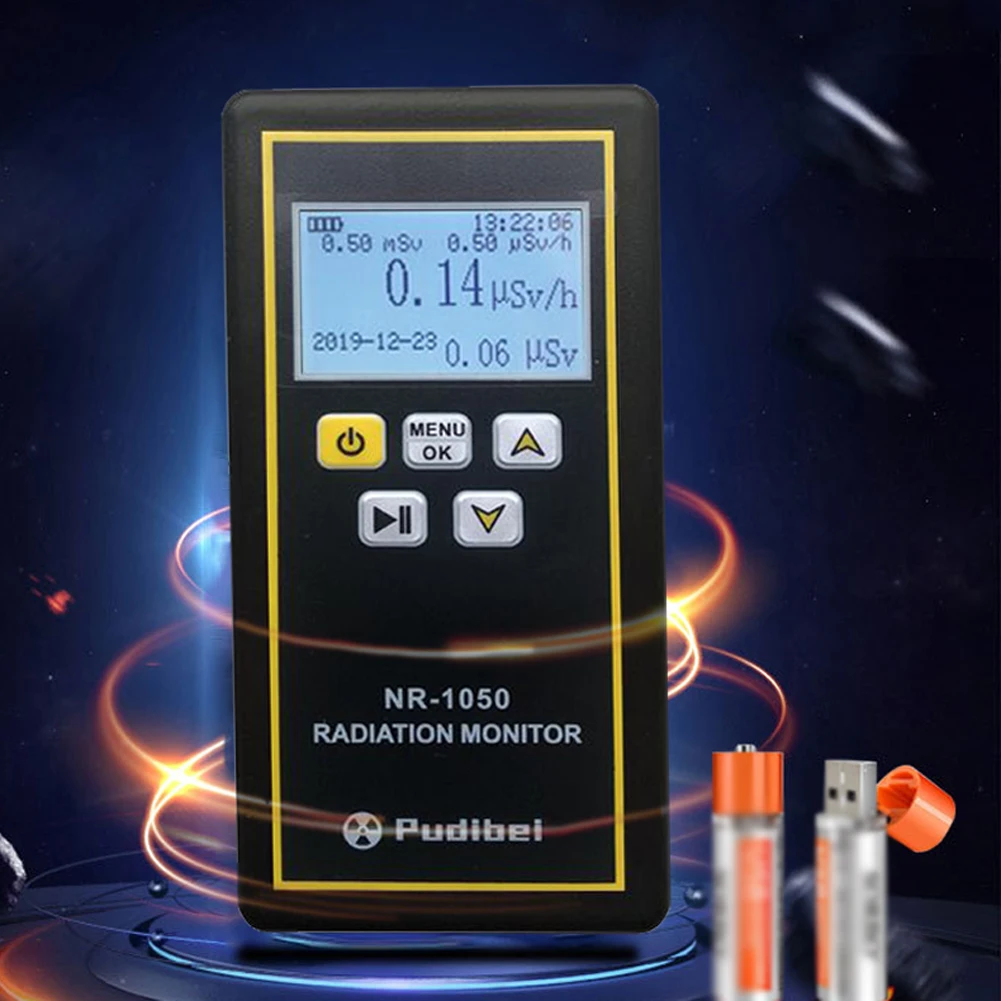 Handheld Nuclear Radiation Dosimeter Detector Lcd Display Household Radioactive Tester Geiger