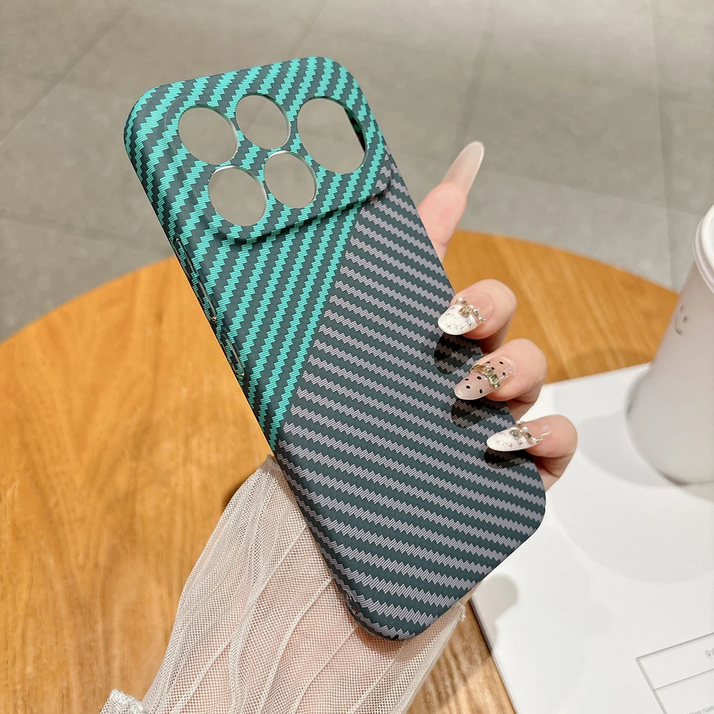 Deluxe Carbon Fiber Texture Matte Thin Phone Case Cover