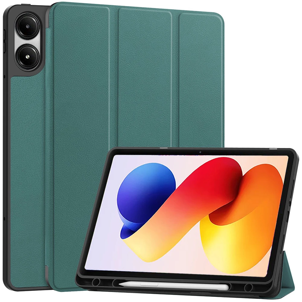 Versatile Smart Tablet Case with Pen Slot and Tri-Fold Design