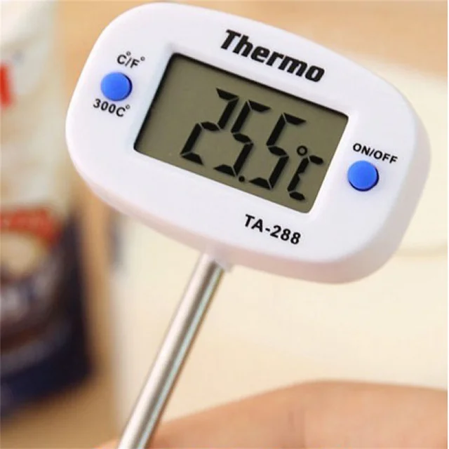 Digitális Húshőmérő Főzési Ételek Konyhai Bbq Szonda Víz Tejolaj Folyékony Sütő Hőmérsékleti Érzékelő Mérőmérők - Image 3