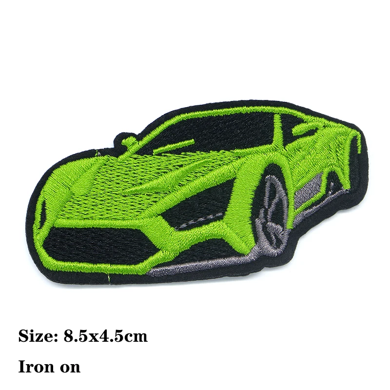Cartoon Decorative Patch Lamborghini Blue Red Cars icon