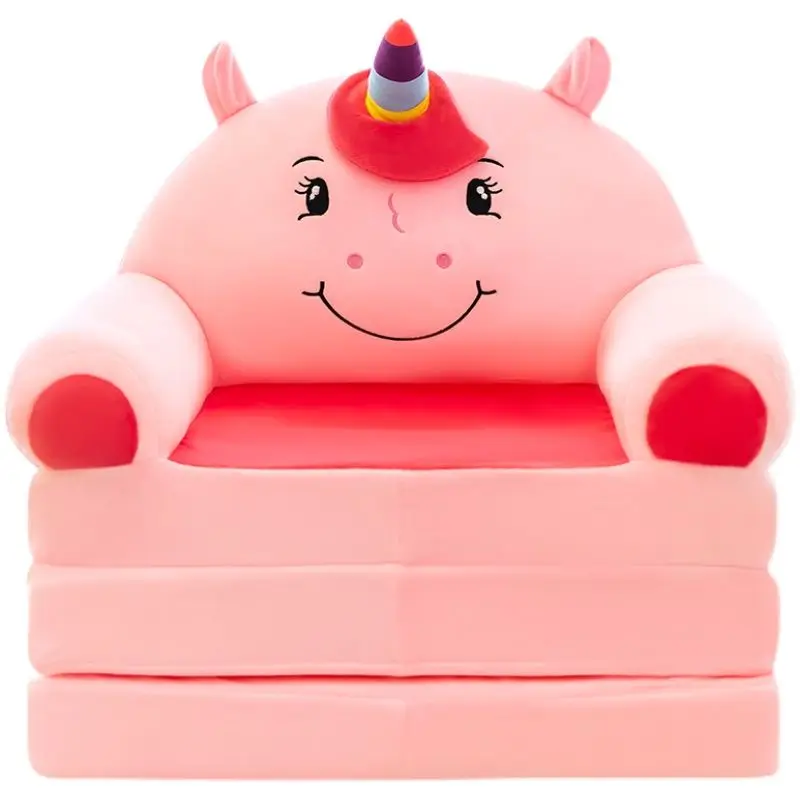 Cute fashion Kids Girl Princess Sofa Children Sofa removed and washed Children's couch Cartoon lazy folding sofas Furniture images - 6