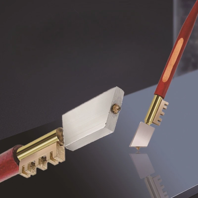 180mm 싱글 다이아몬드 유리 커터 날카로운 칼 유리 절단 도구 휴대용 타일 커터 유리 스크리닝 나이프 공예 DIY 가정용