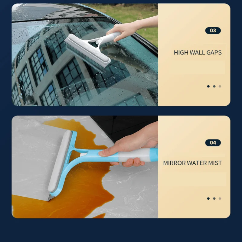 Dropship 1pc/2pcs 3-in-1 Multi-Purpose Glass Cleaning Brush With Handle, Magic  Window Cleaning Brush, Squeegee For Window, Glass, Shower Door, Car  Windshield, Heavy Duty Window Scrubber, Blue, White to Sell Online at a