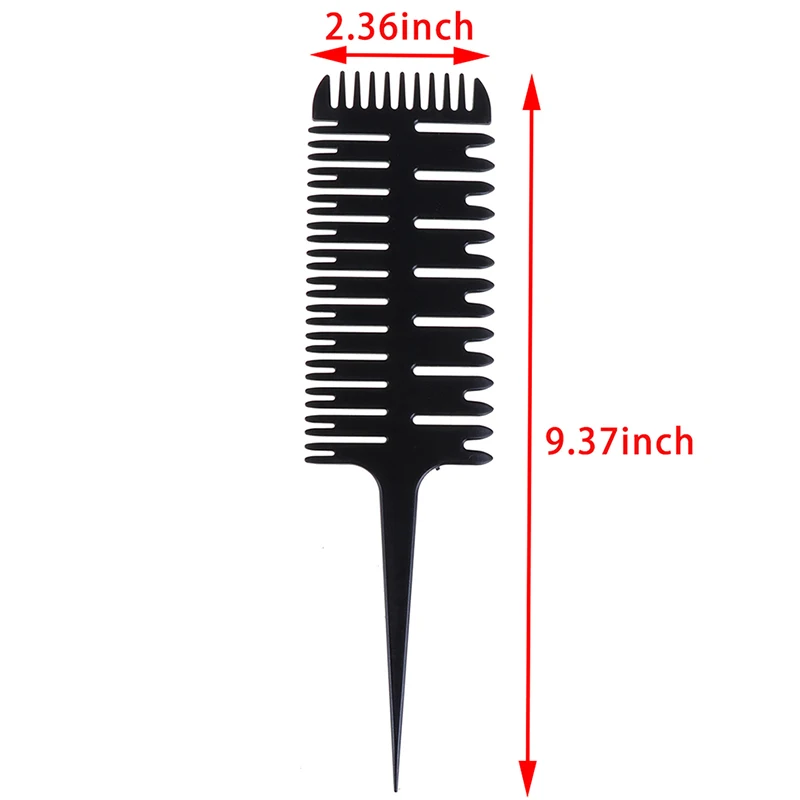 Großes Zahnkamm Haar färbe werkzeug Hervorhebung Kamm bürste Salon Pro Fischgräten Design Kamm Haar färbemittel Schnitt – Detail 6