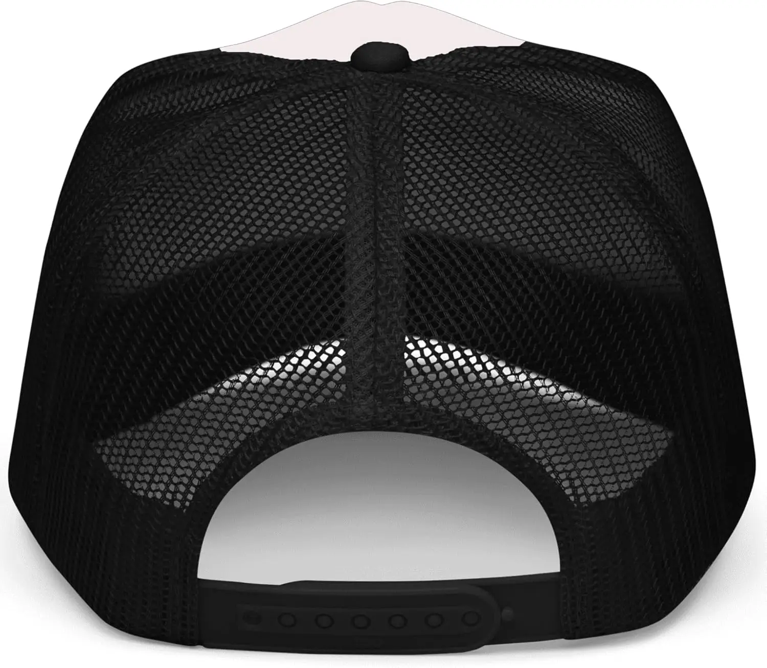 Stay Trashy Funny Raccoon Graphic Classic 5 Panel Mesh Snap Back Trucker Hat 3