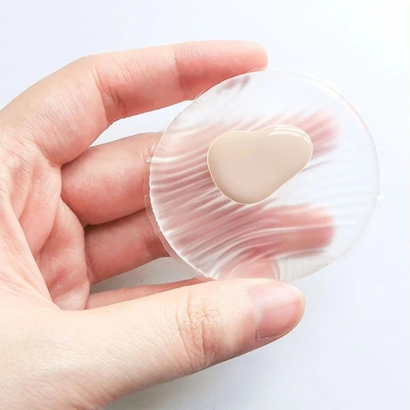 1/3pcs Jelly Soft Silicone Gel Powder Puff Sponge for Cosmetic Face Foundation BB Cream No Powder Eating Powder Makeup Tool