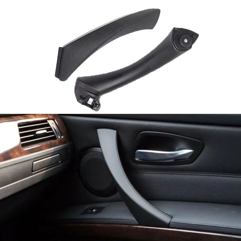 

Black Interior Handle Inner Door Panel Pull Trim Cover Suitable For BMW 3 Series E90 E91 E92 E93 2005-2012