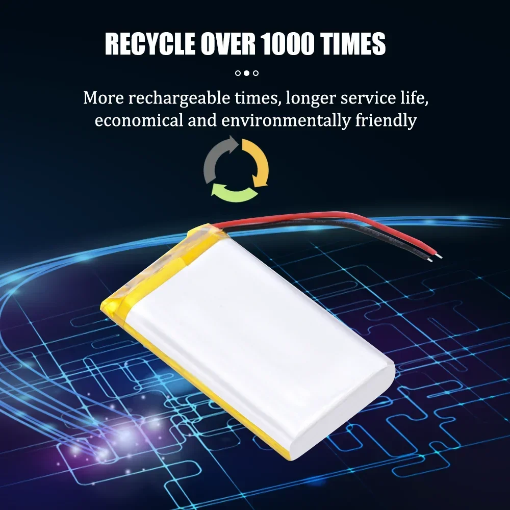 103665 Battery 3.7V 3000mAh Polymer Lithium Batteries for Bluetooth Keyboard Tablet PC Dvd Speaker Digital Camera - 6