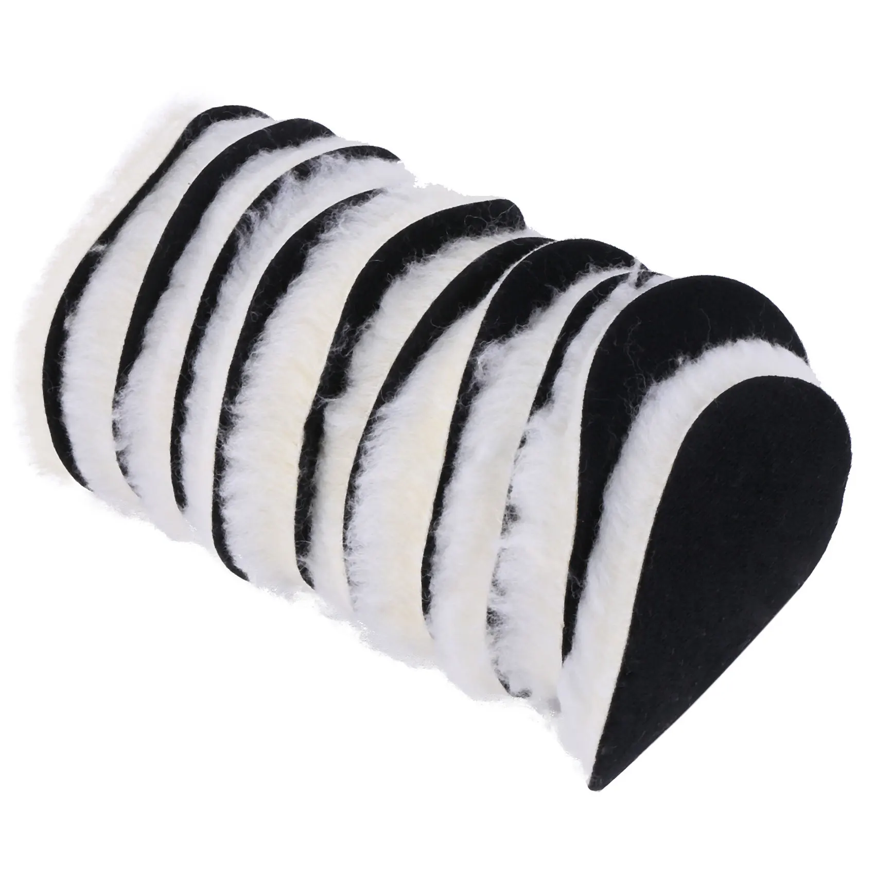 10 Pcs 125 Mm Car Polishing Pad 5 Inch Polish Waxing Pads Wool Polisher Bonnet Car Paint Care Wool Polishing Pad car polisher cordless car polisher
