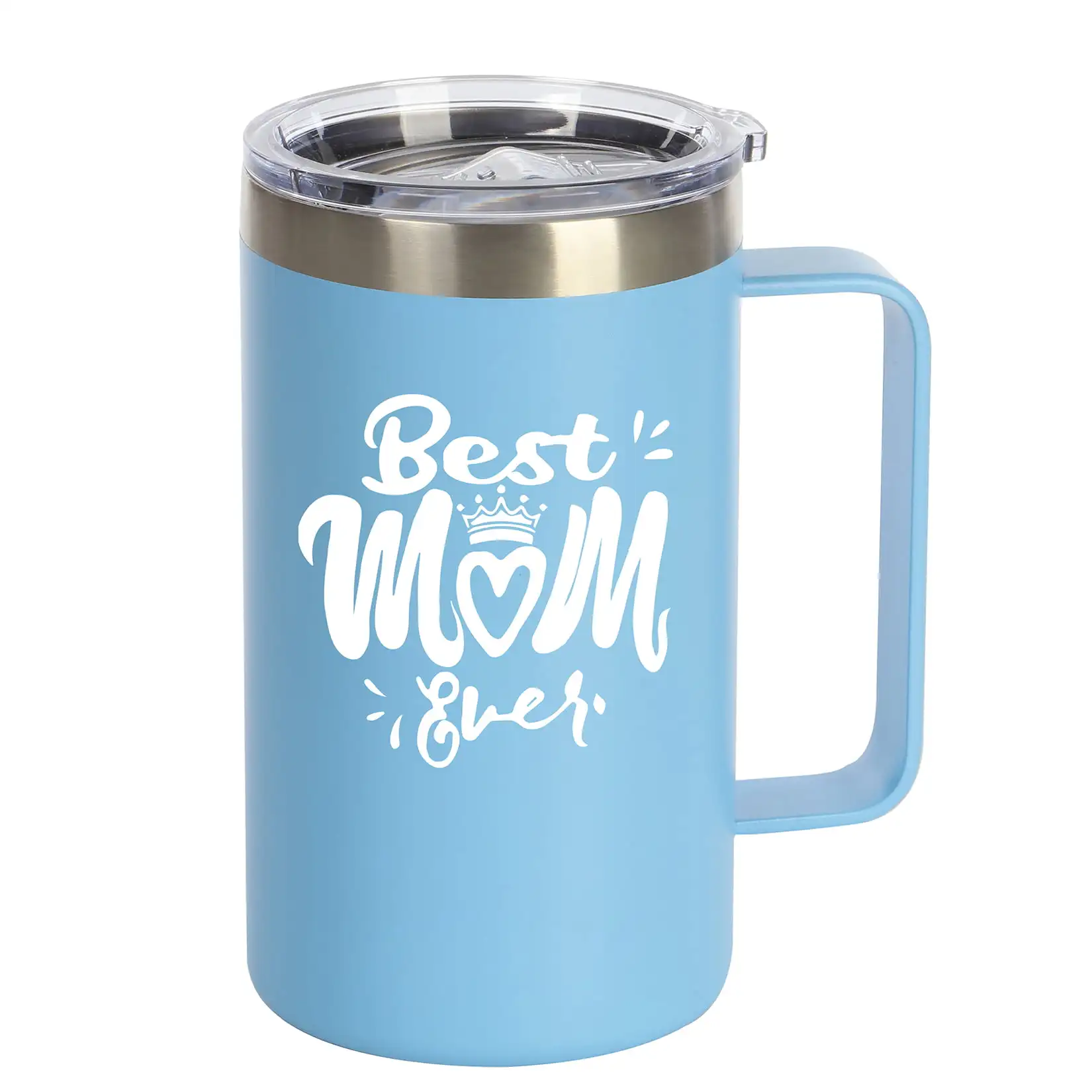 Best Mom Gift - Ezprogear 40 oz Stainless Steel Insulated Tumbler Water Cup  (40 oz, Best Mom White)