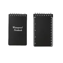 All-Weather Waterproof Mini Pocket Notepad with Lined Pages (Black)