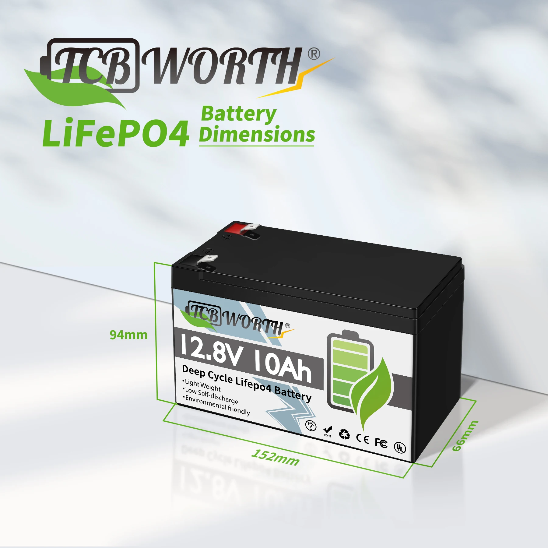

EU/UK/US Stock Lifepo4 Battery 12v 10Ah Lithium Ion Batteries 12.8v 10ah Motorcycle Battery With High Quality Fast Shipping